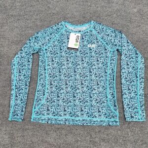 STIO Mens Hot Spring Fly Fishing Print Hylas crew UPF 50 Long‎ Sleeve Shirt sz M